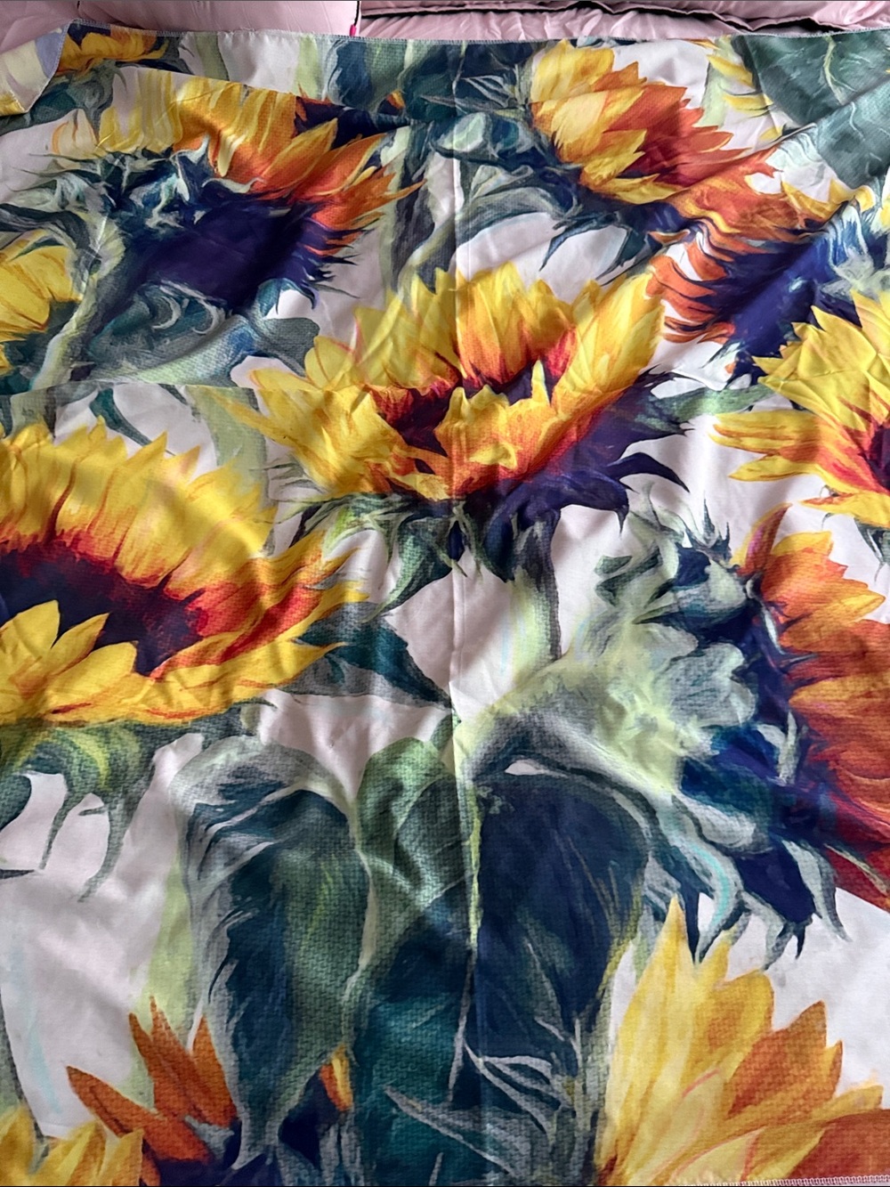 Sunflower Print Comforter - Yellow Floral Home Bedding